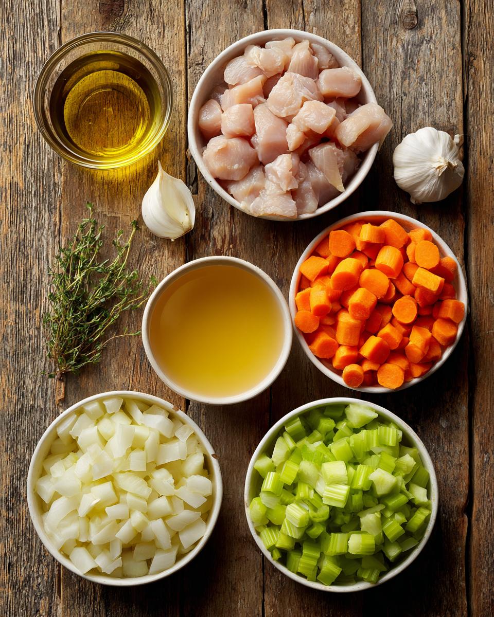 Chicken and Dumplings - detail 1