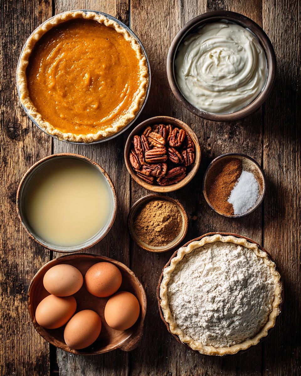 Pumpkin Pecan Streusel Pie - detail 1
