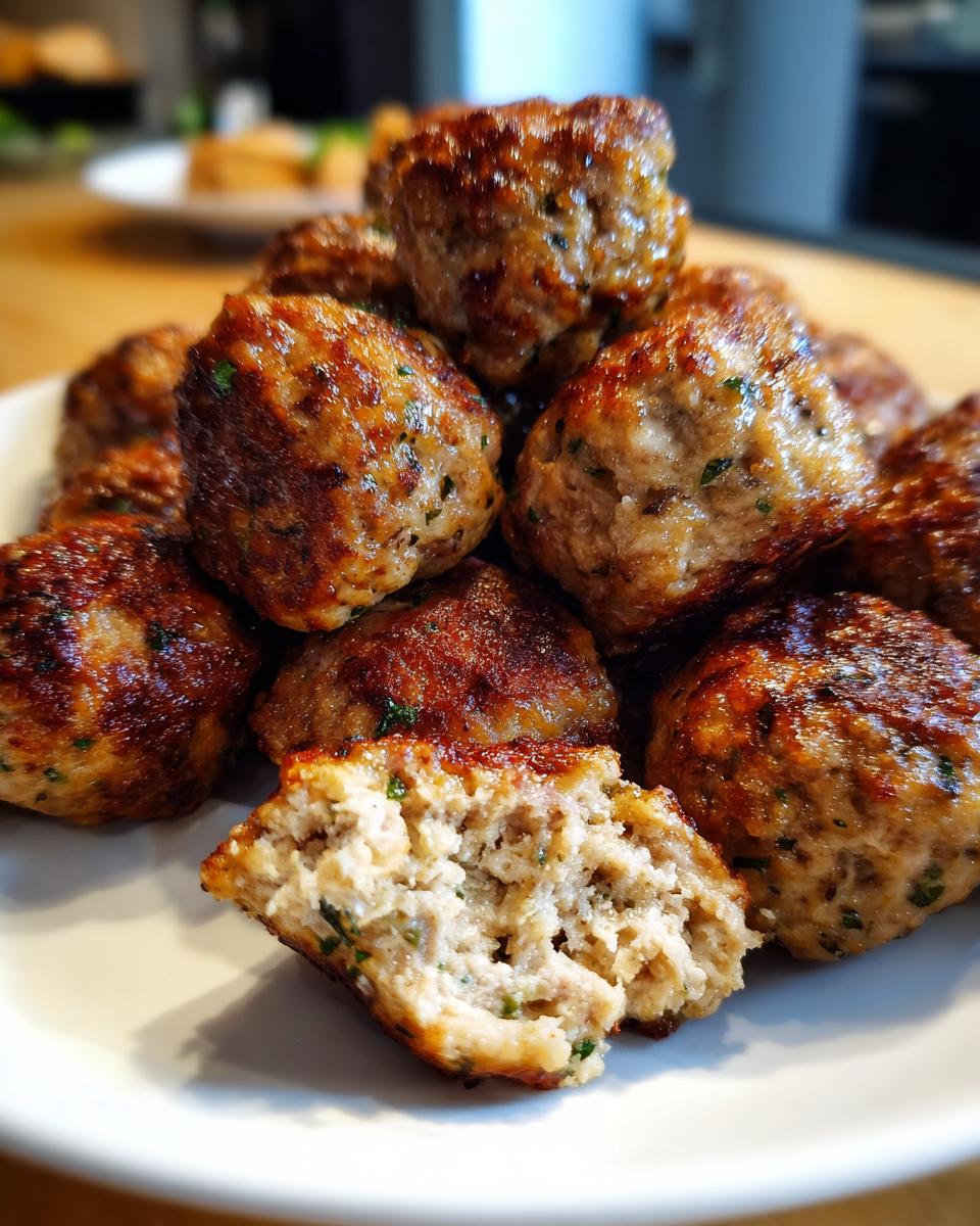 Baked Turkey Meatballs - detail 2