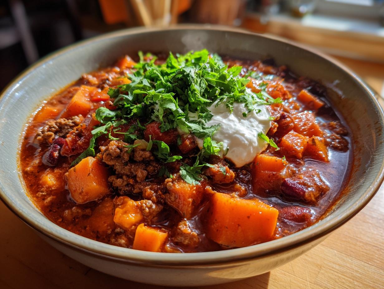 Beef and Sweet Potato Chili