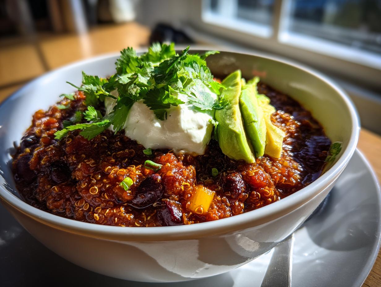 Black Bean and Quinoa Chili