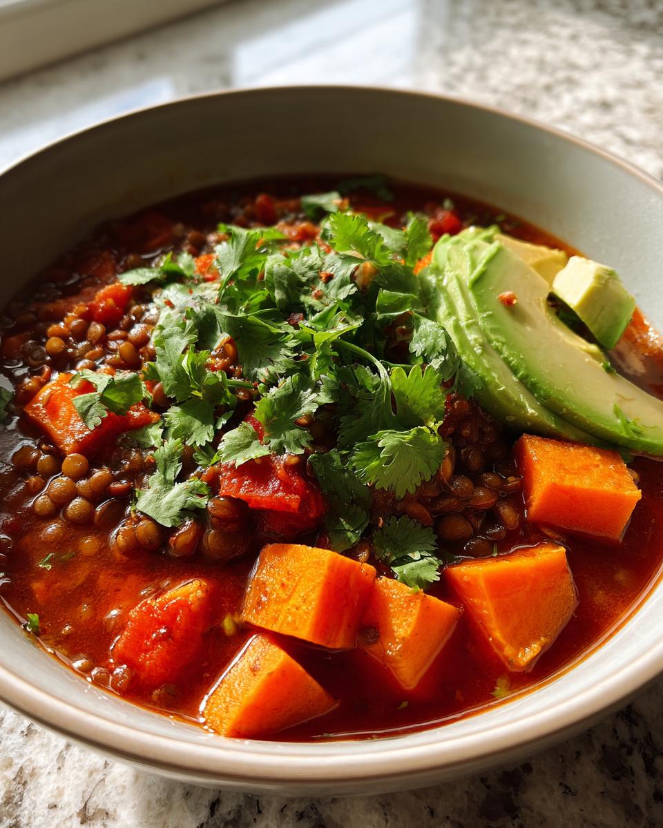 Easy Lentil and Sweet Potato Chili - detail 2