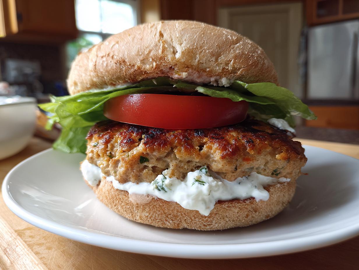 Greek Turkey Burgers