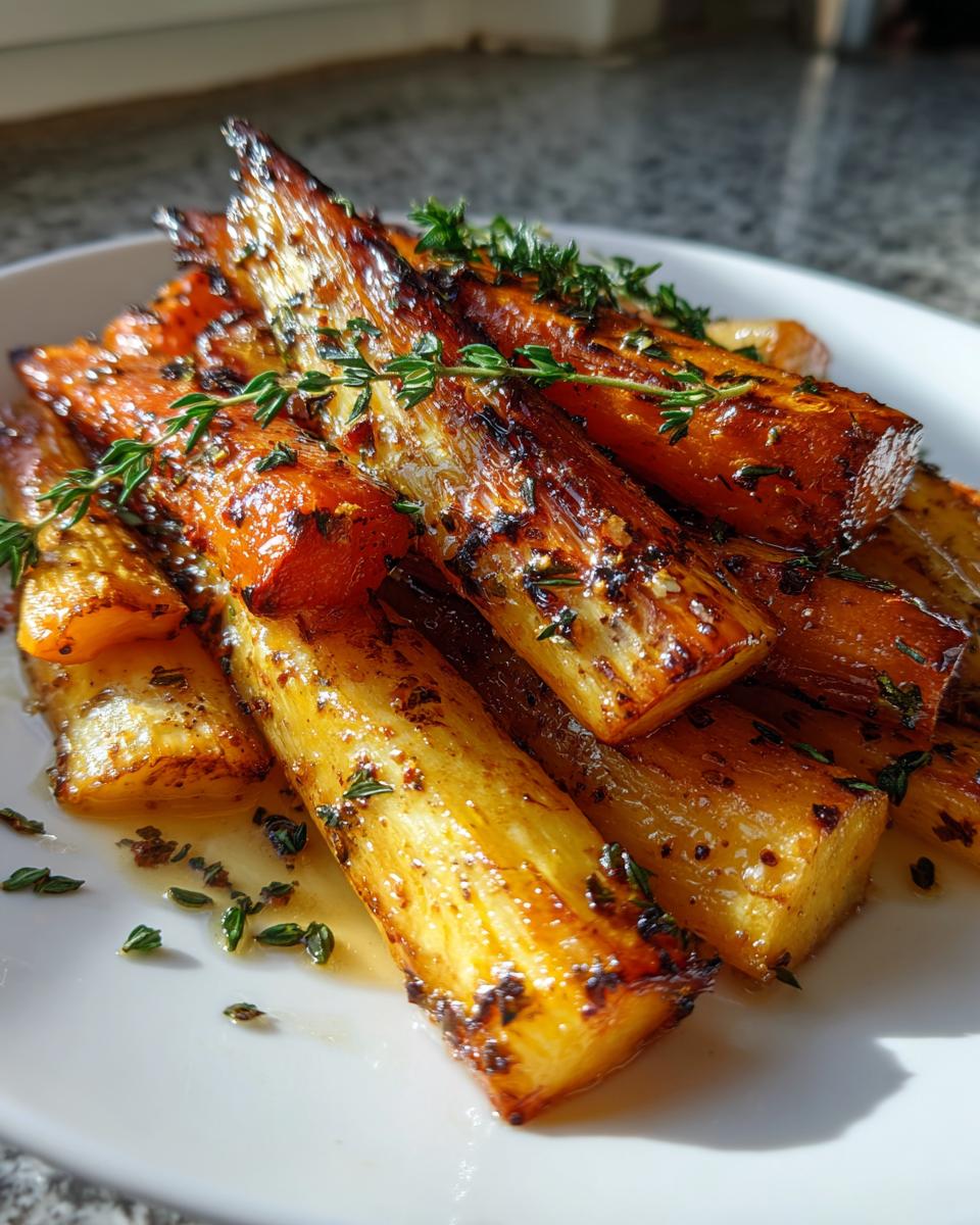Honey Glazed Parsnips - detail 2