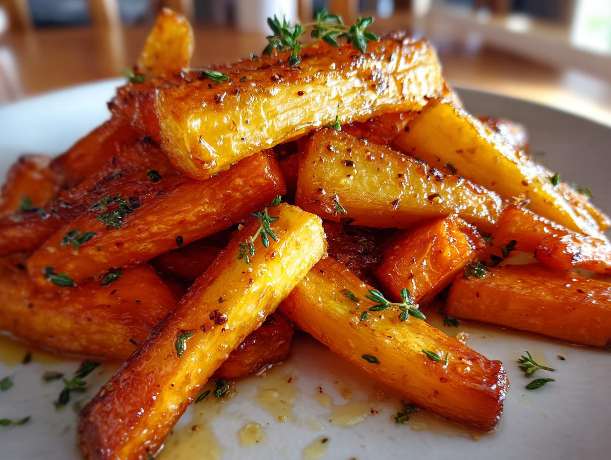 Honey Glazed Parsnips