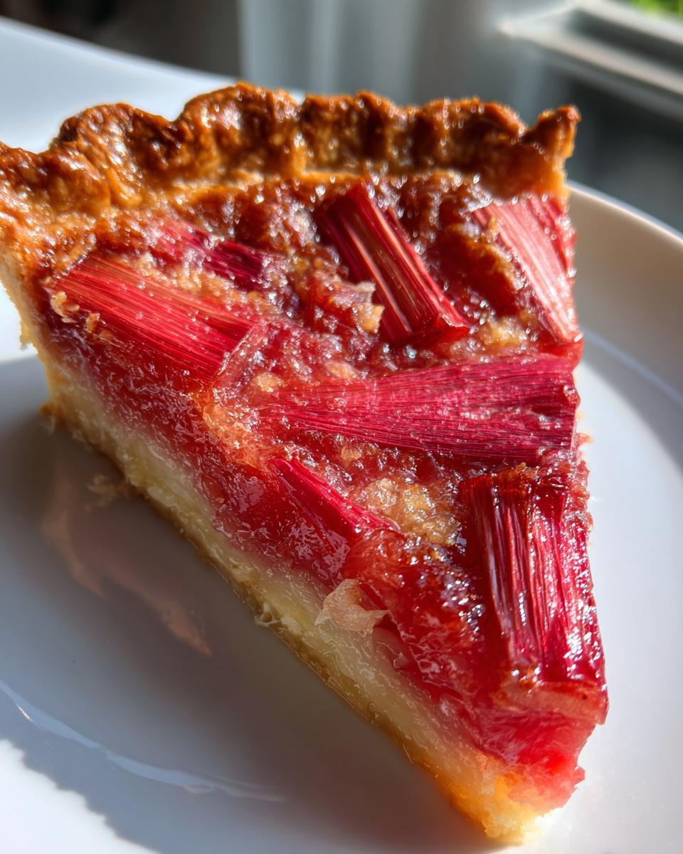 Rhubarb Tart - detail 2