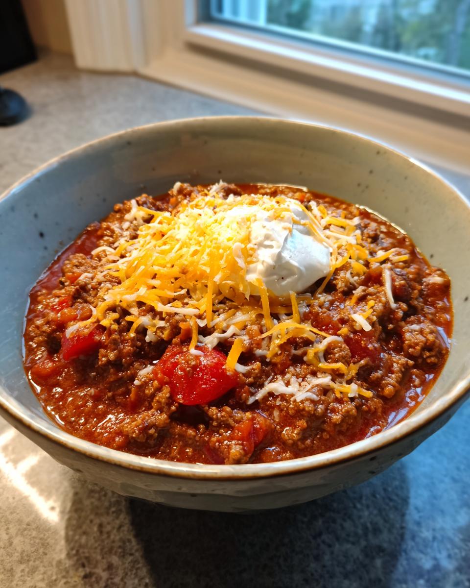 Slow Cooker Texas Style Chili - detail 2
