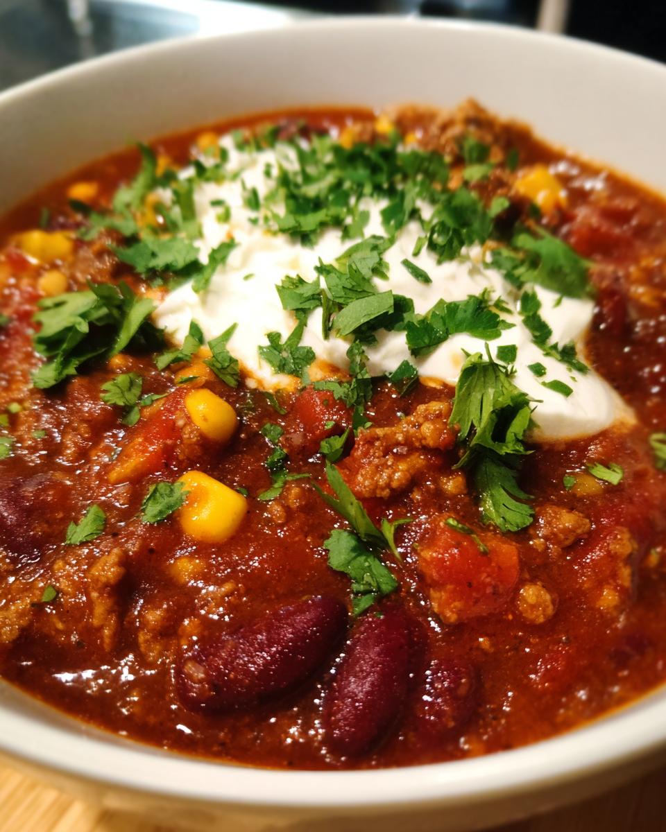 Slow Cooker Turkey Chili - detail 2