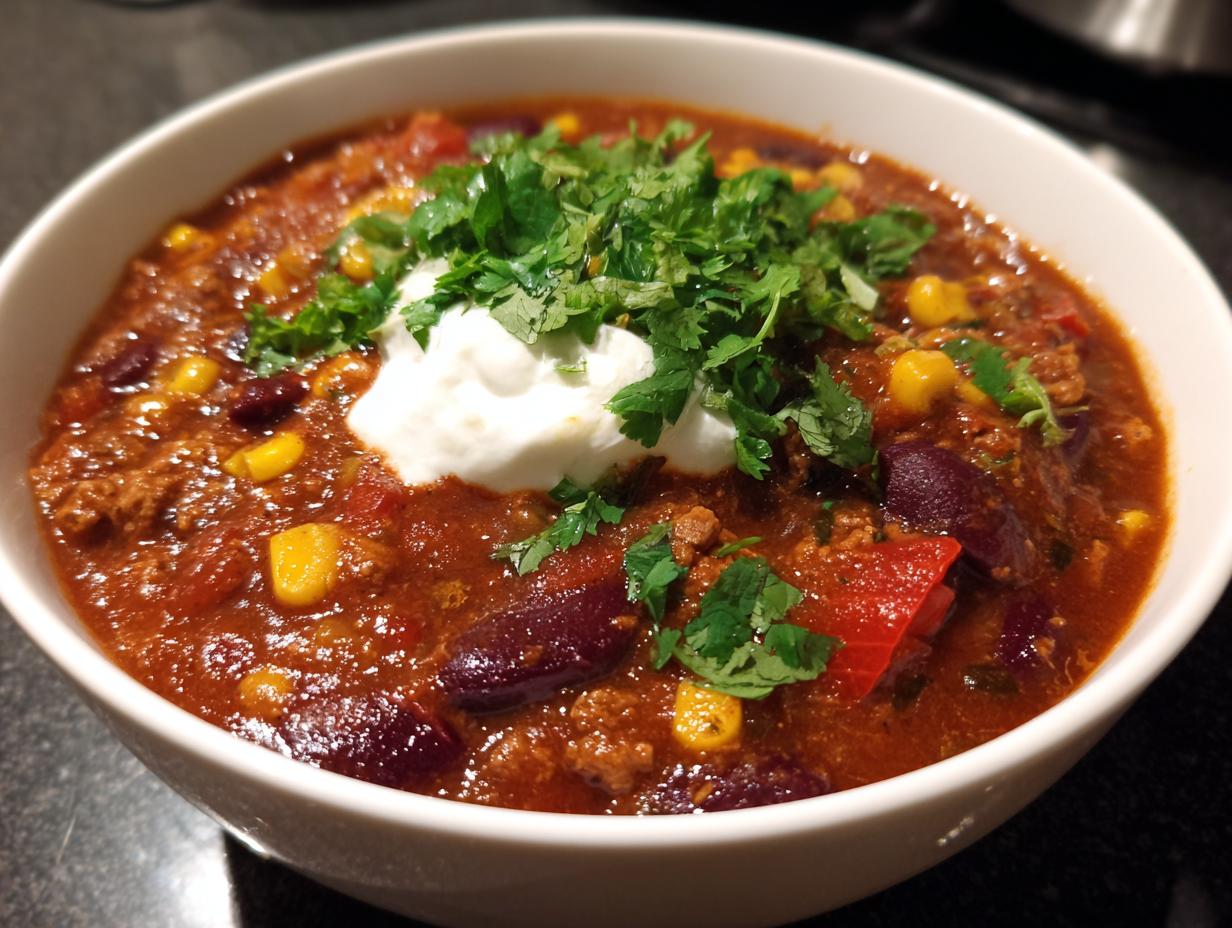 Slow Cooker Turkey Chili
