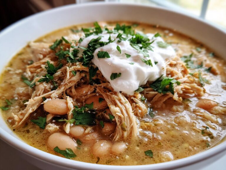 Slow Cooker White Chicken Chili