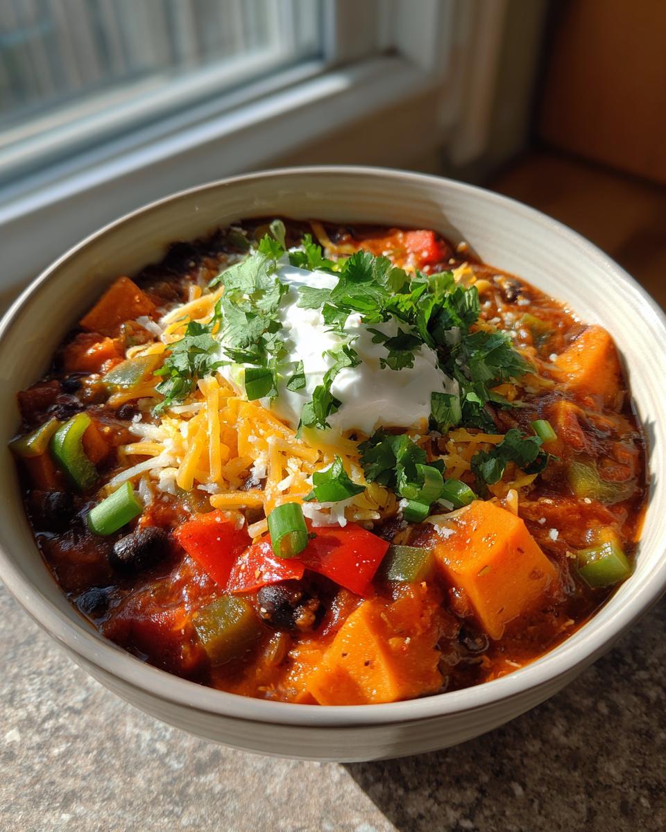 Sweet Potato Black Bean Chili - detail 2