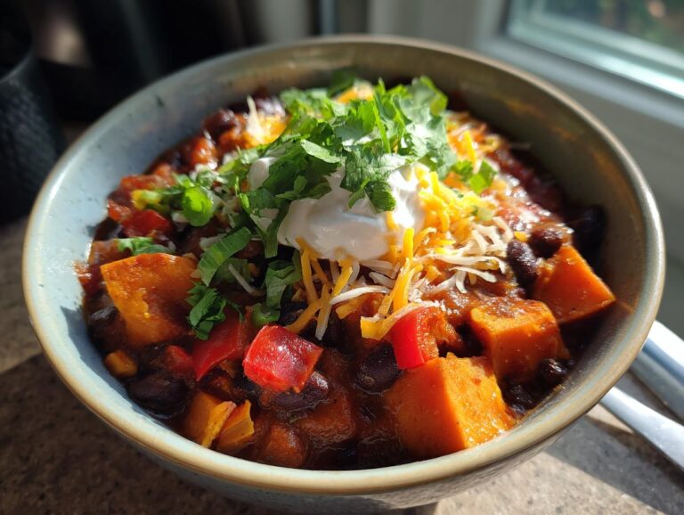Sweet Potato Black Bean Chili