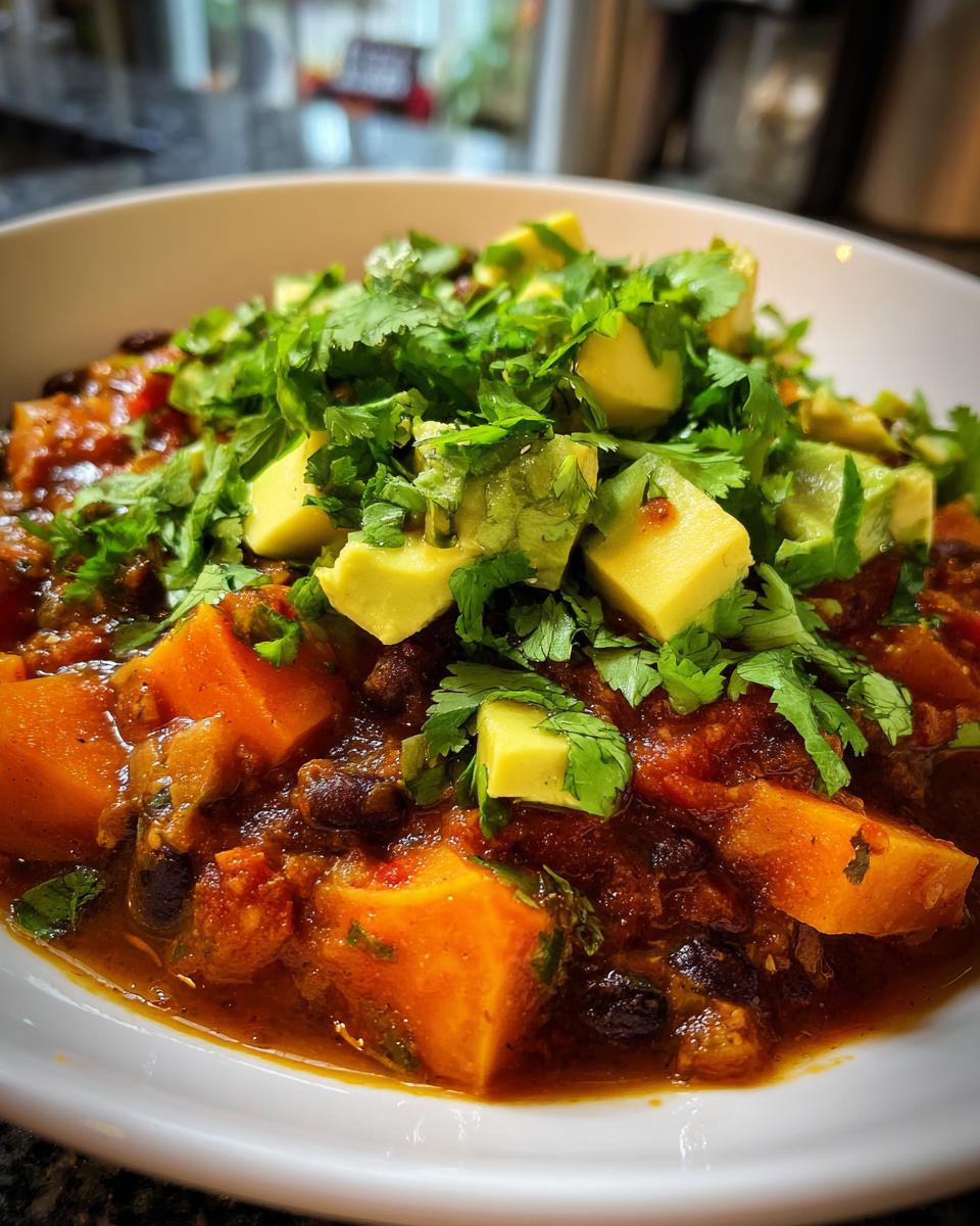 Sweet Potato and Black Bean Chili - detail 2