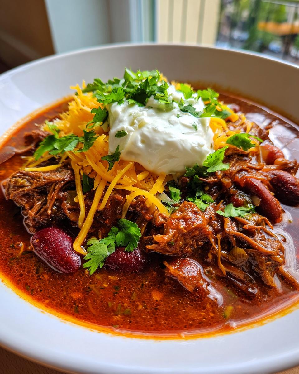 Texas Style Beef Short Rib Chili - detail 2