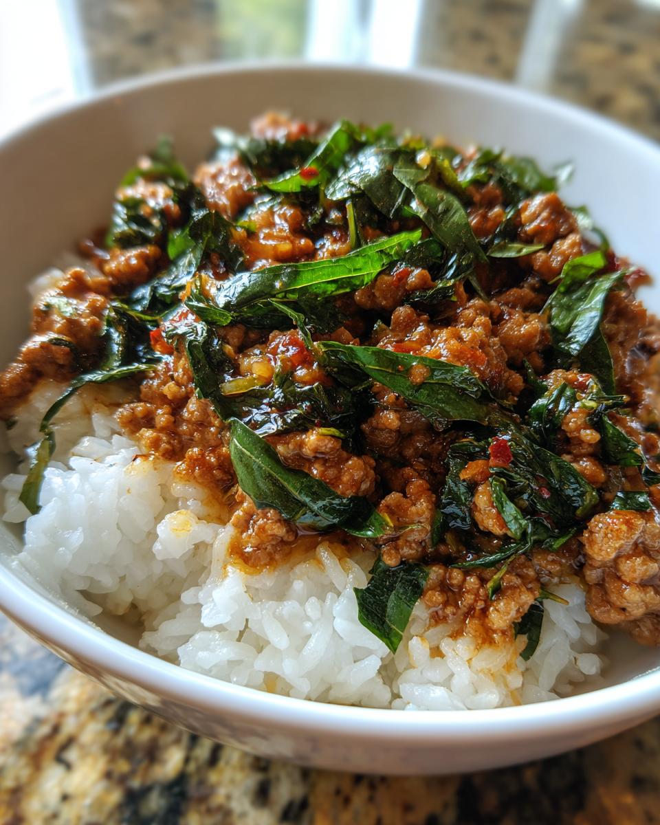 Thai Basil Ground Turkey Bowls - detail 2