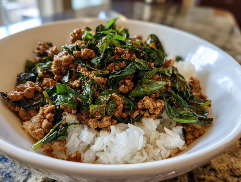 Thai Basil Ground Turkey Bowls