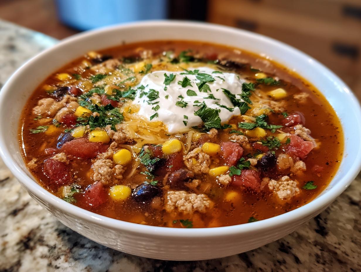 Turkey Taco Soup