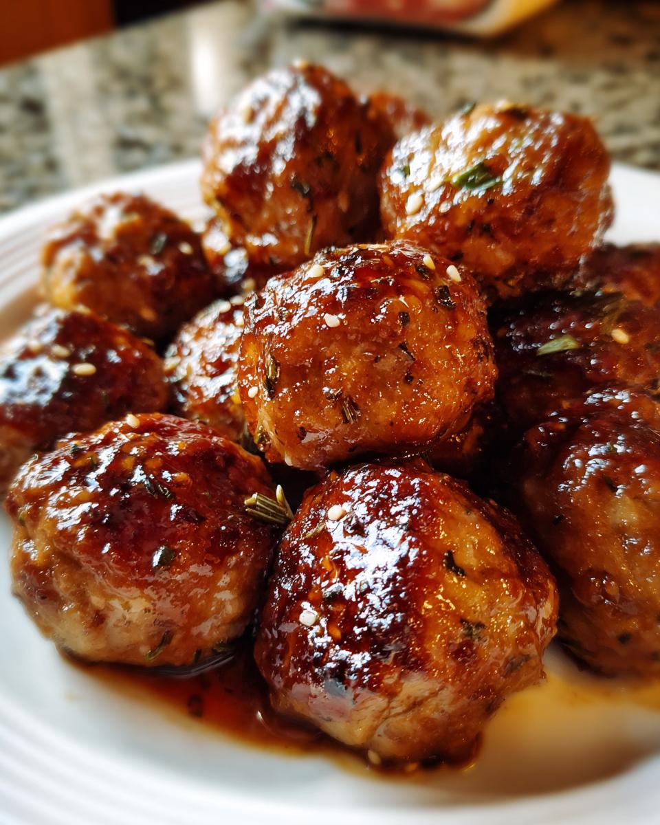 Turkey Teriyaki Meatballs - detail 2