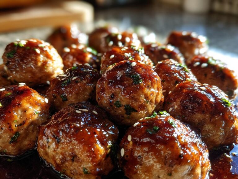 Turkey Teriyaki Meatballs