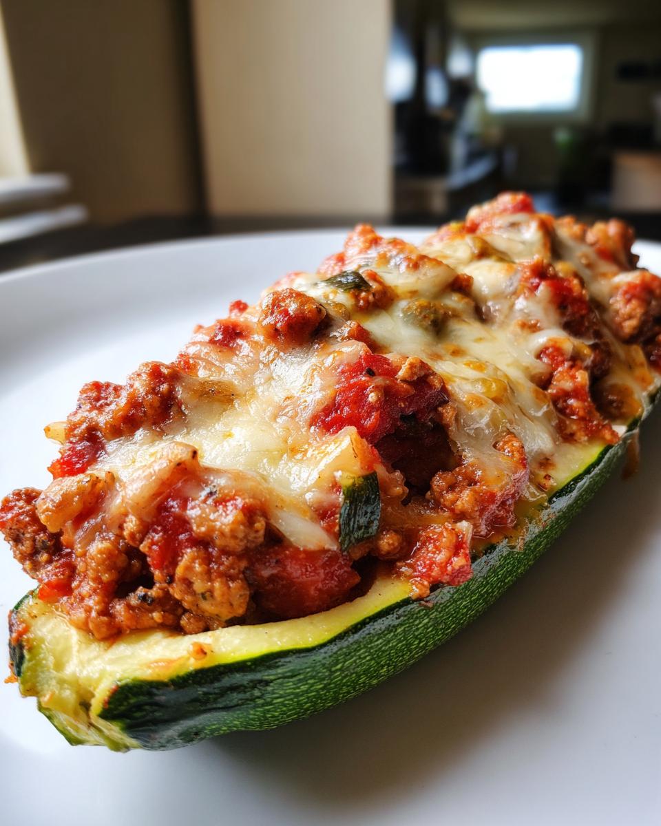 Turkey Zucchini Boats - detail 2