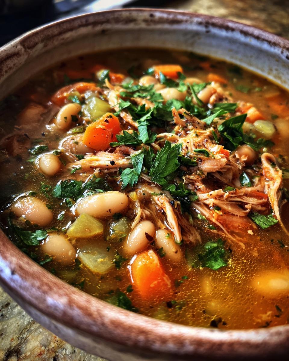 Turkey and White Bean Soup - detail 2