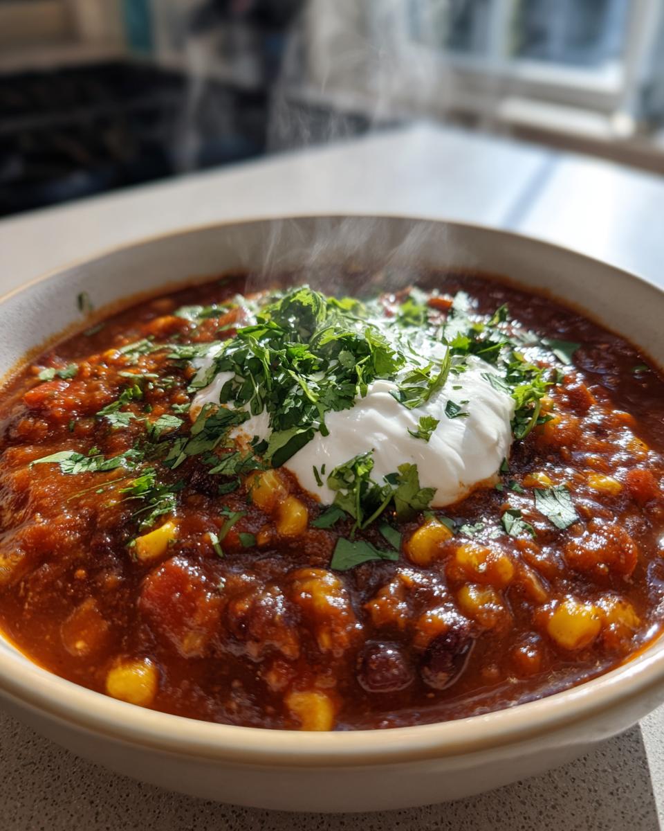 Vegetarian Chili - detail 2
