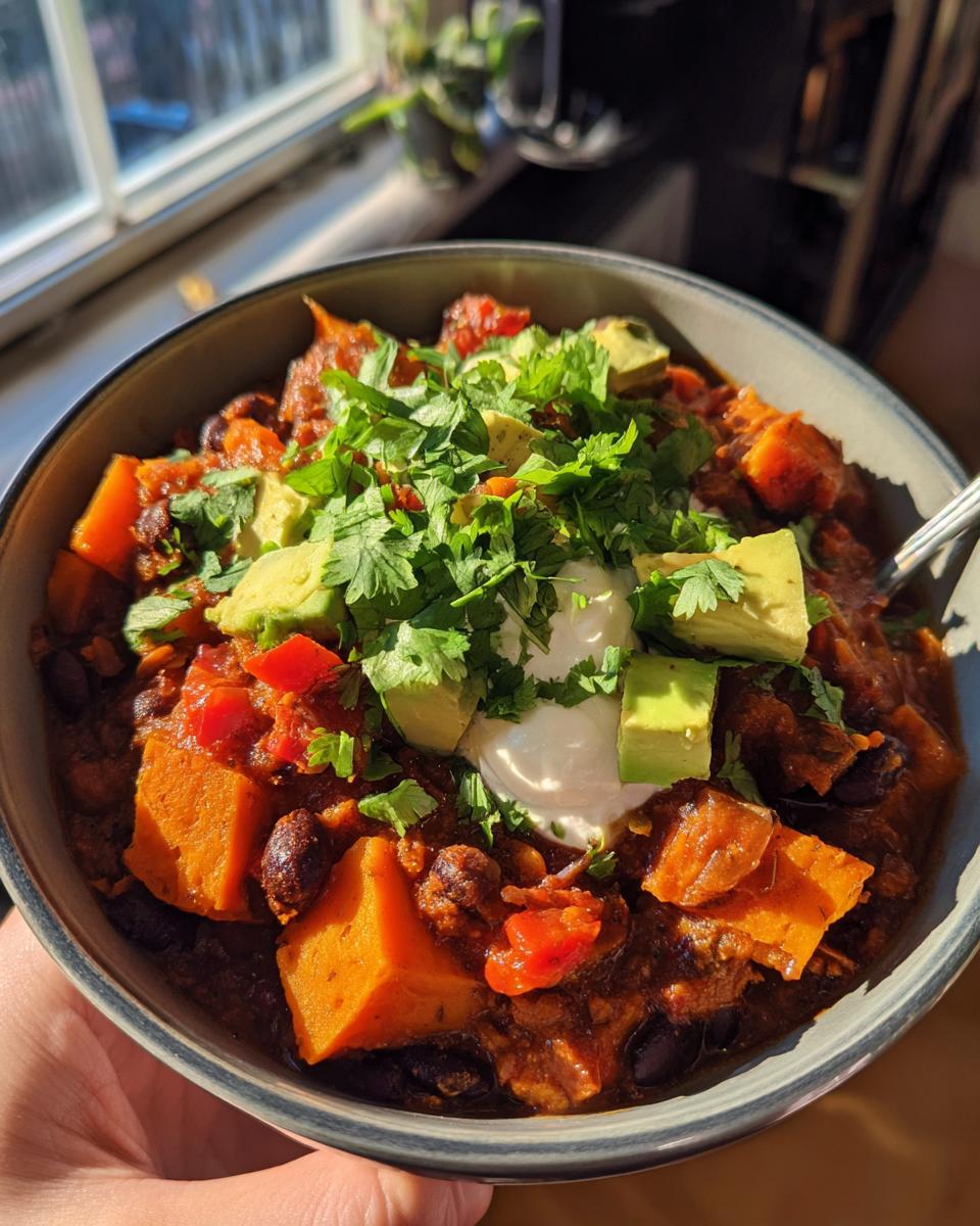 Vegetarian Sweet Potato Chili - detail 2