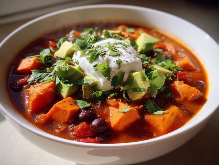 Vegetarian Sweet Potato Chili