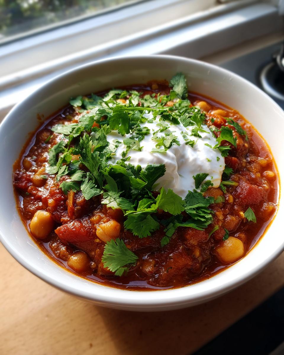 White Bean and Chickpea Chili - detail 2