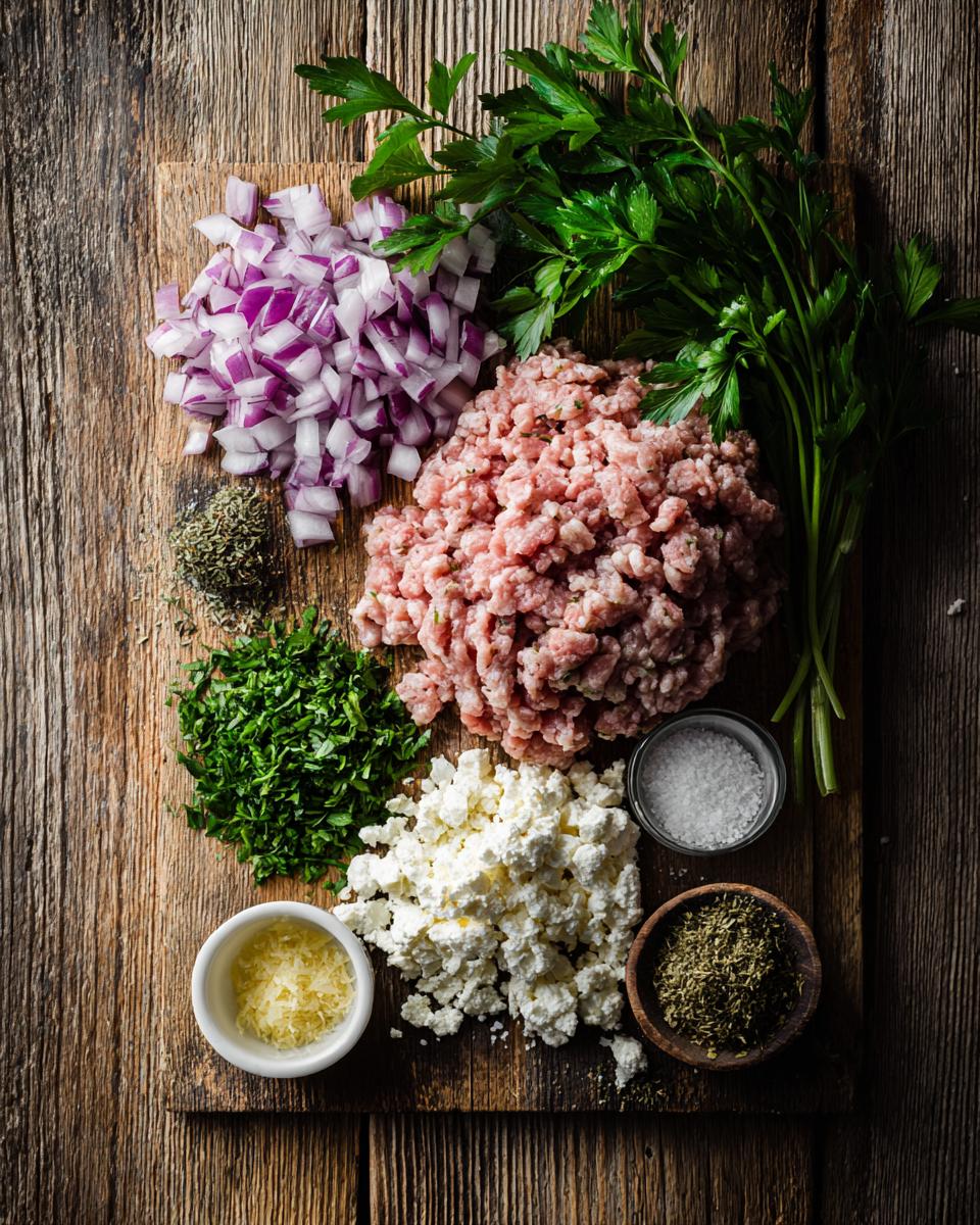 Greek Turkey Burgers - detail 1