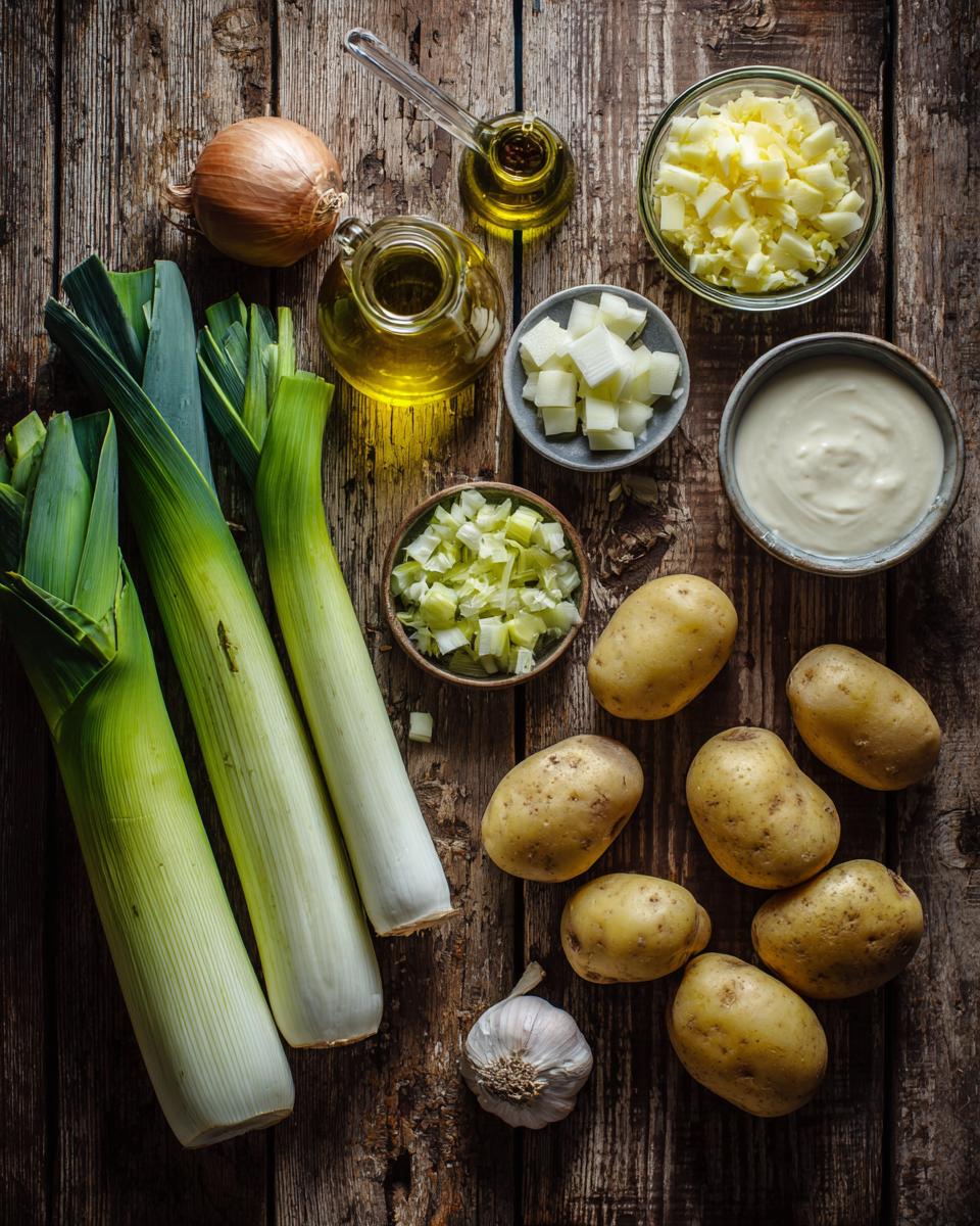 Leek and Potato Soup - detail 1