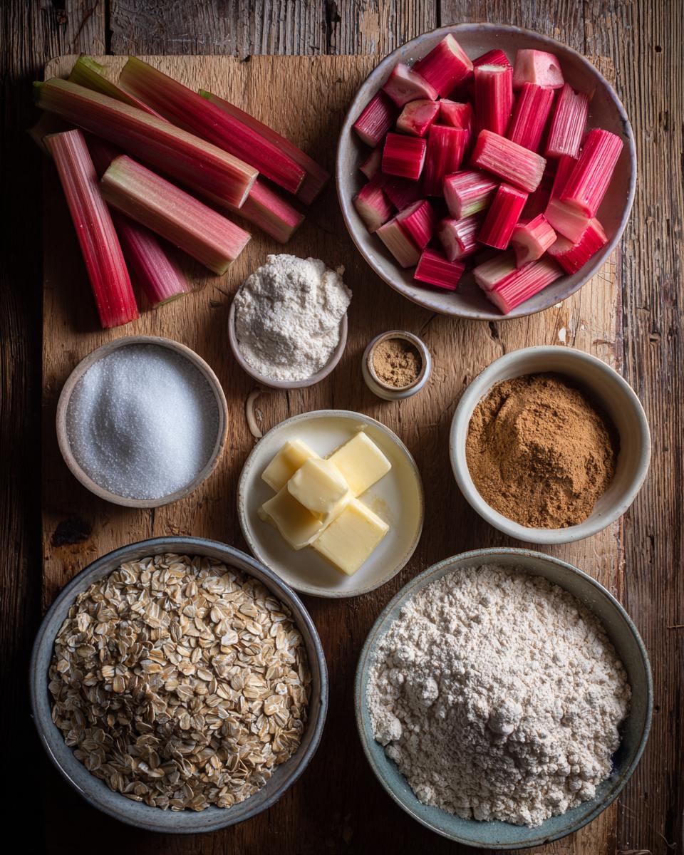 Rhubarb Crumble - detail 1
