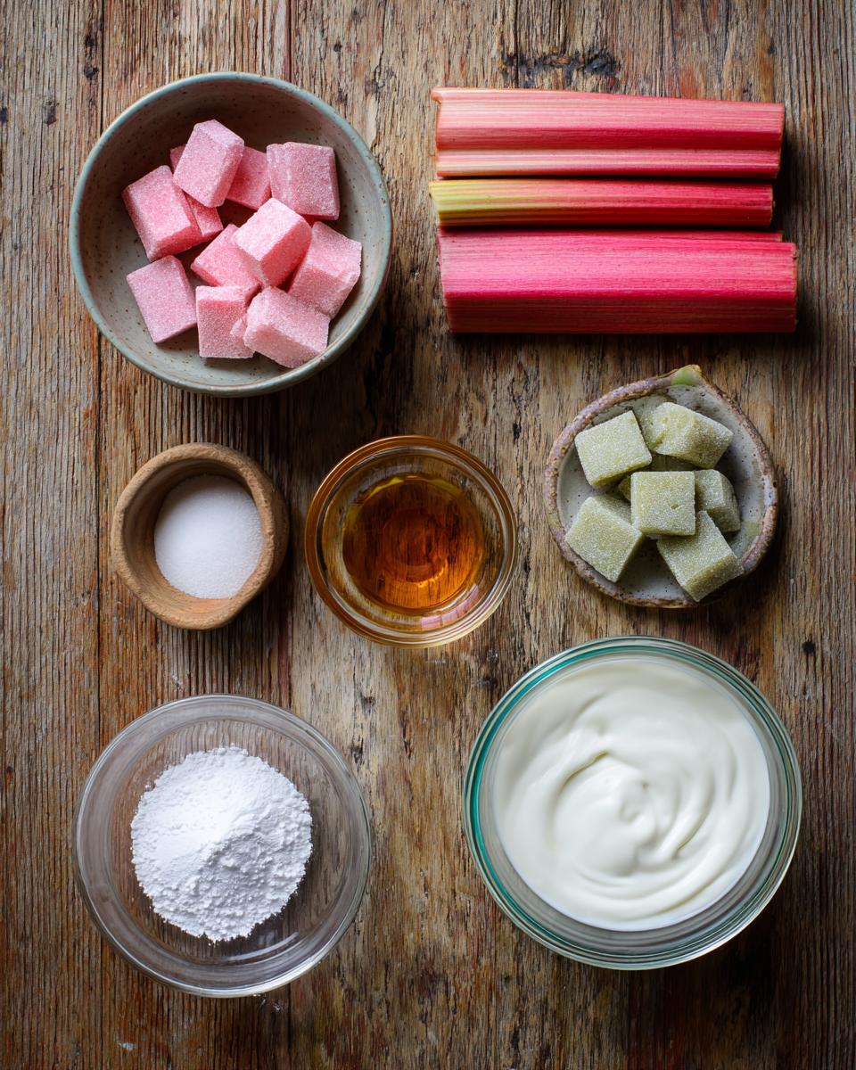 Rhubarb Fool - detail 1