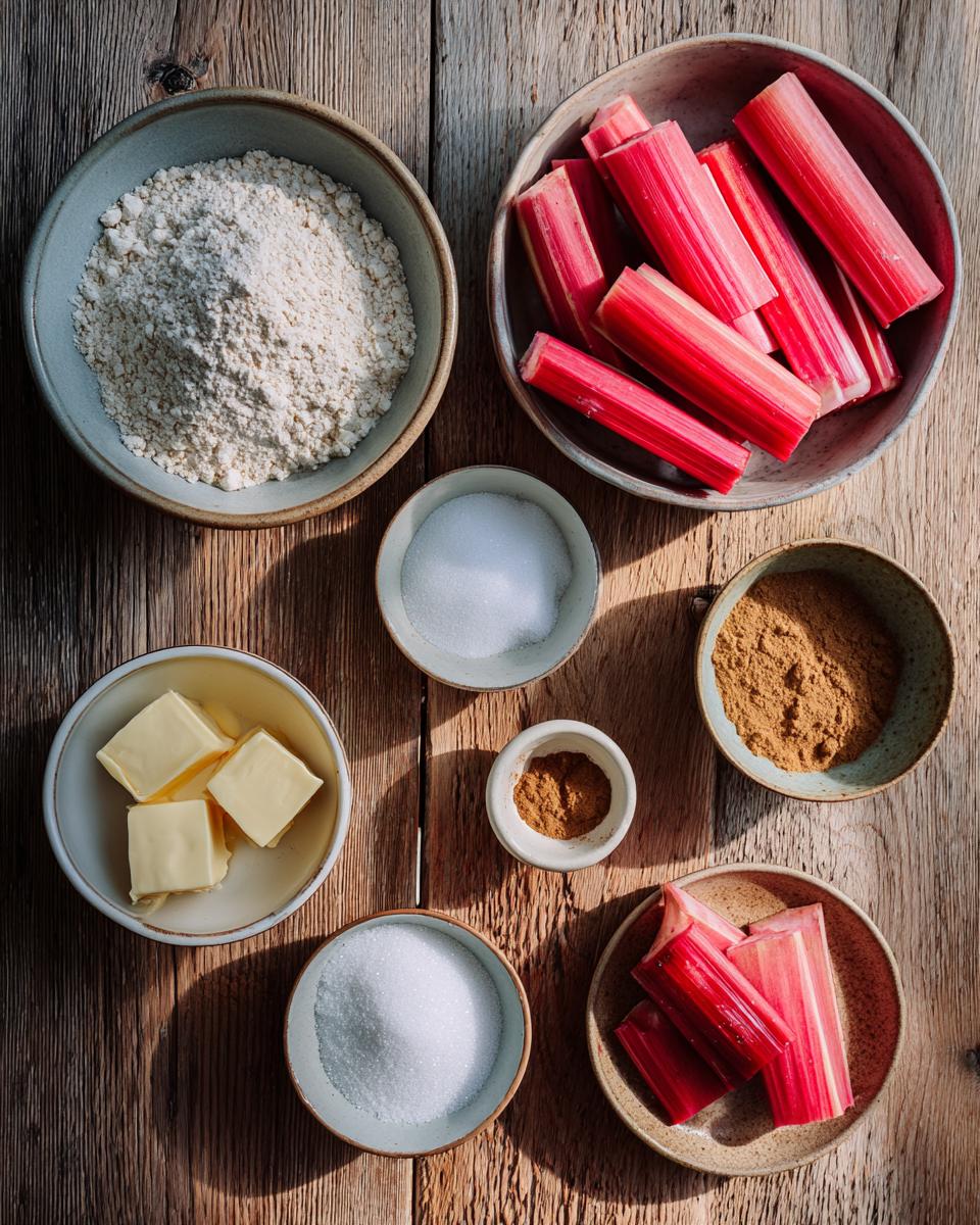 Rhubarb Tart - detail 1