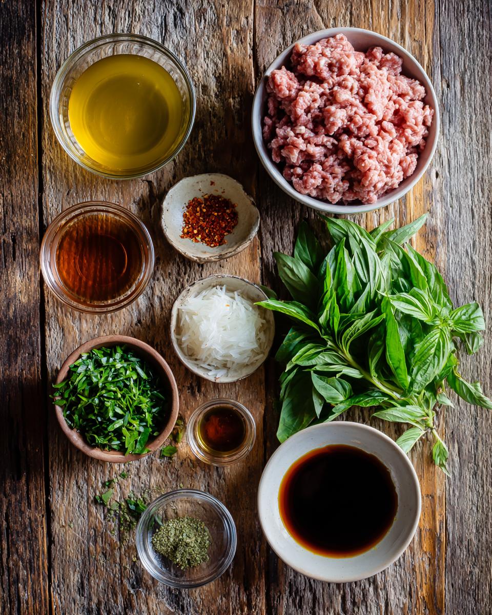 Thai Basil Ground Turkey Bowls - detail 1