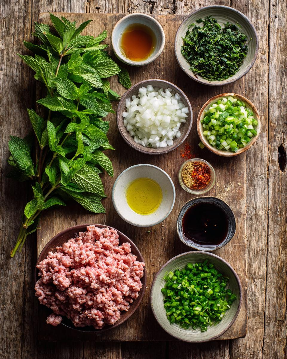 Turkey Larb (Thai Meat Salad) - detail 1