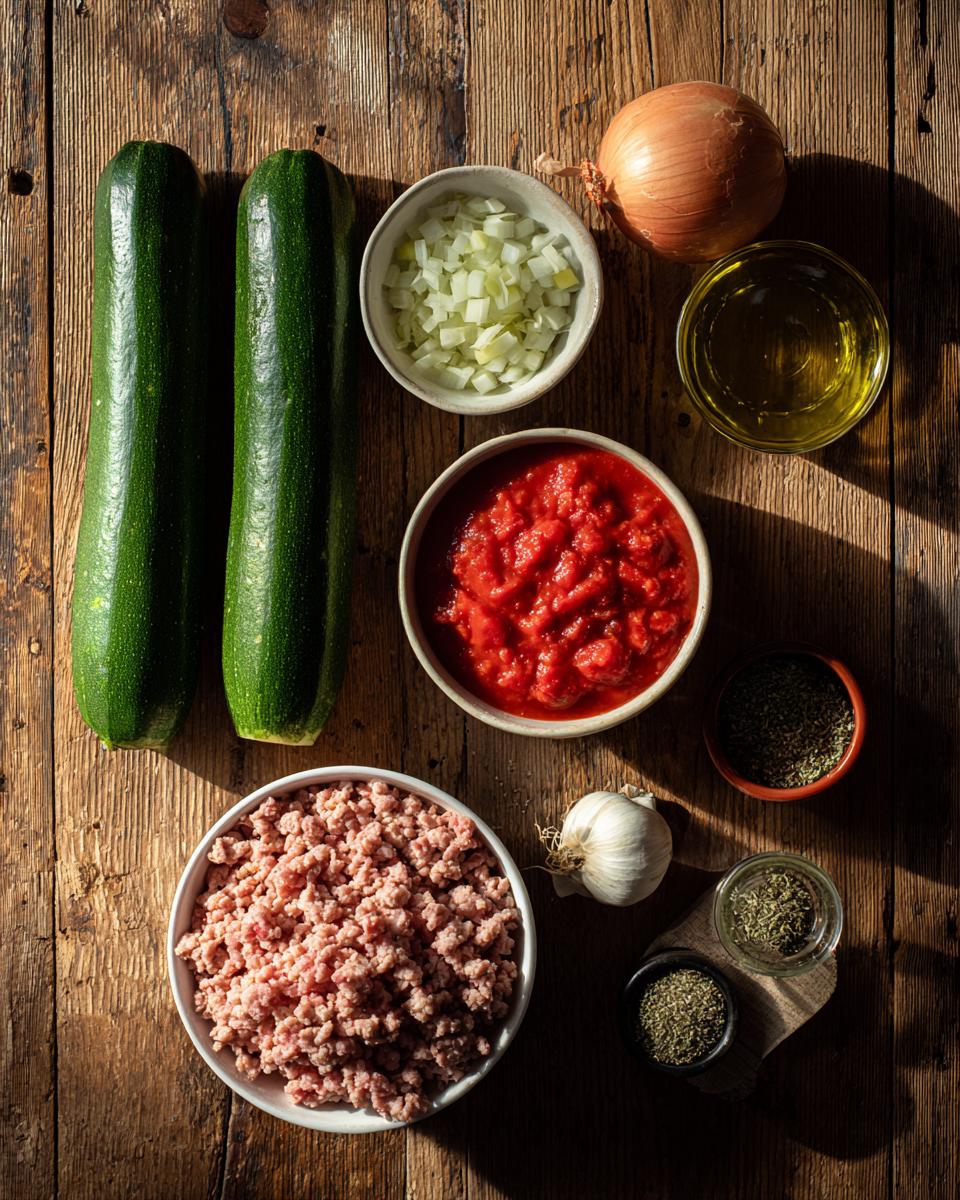 Turkey Zucchini Boats - detail 1