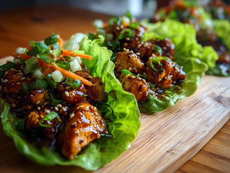Asian Chicken Lettuce Wraps