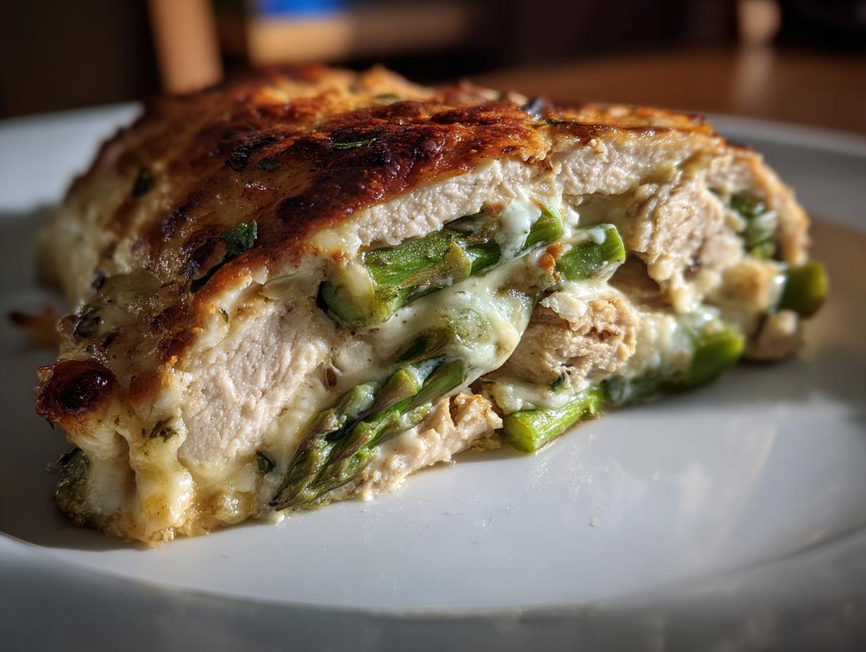 Asparagus Stuffed Chicken Breast