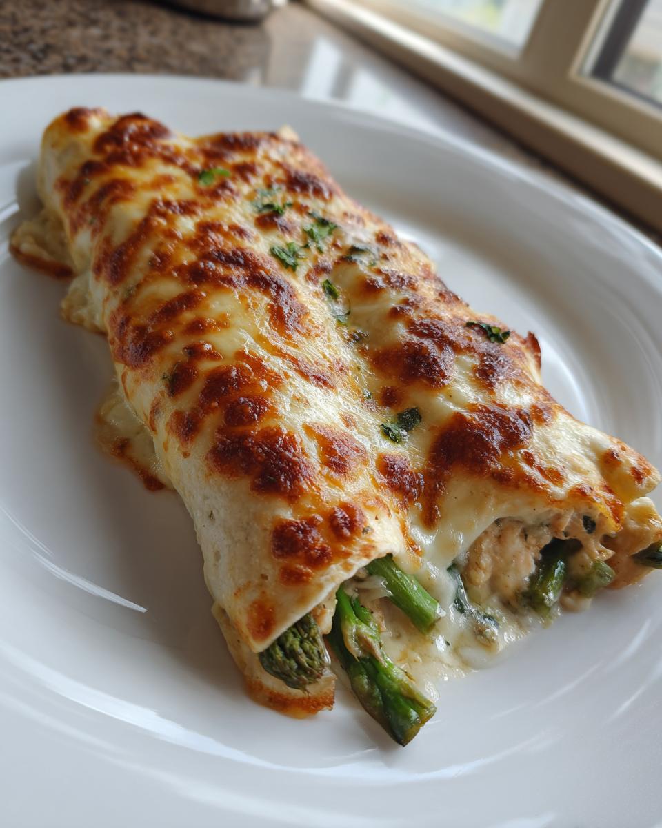 Asparagus and Chicken Enchiladas - detail 2