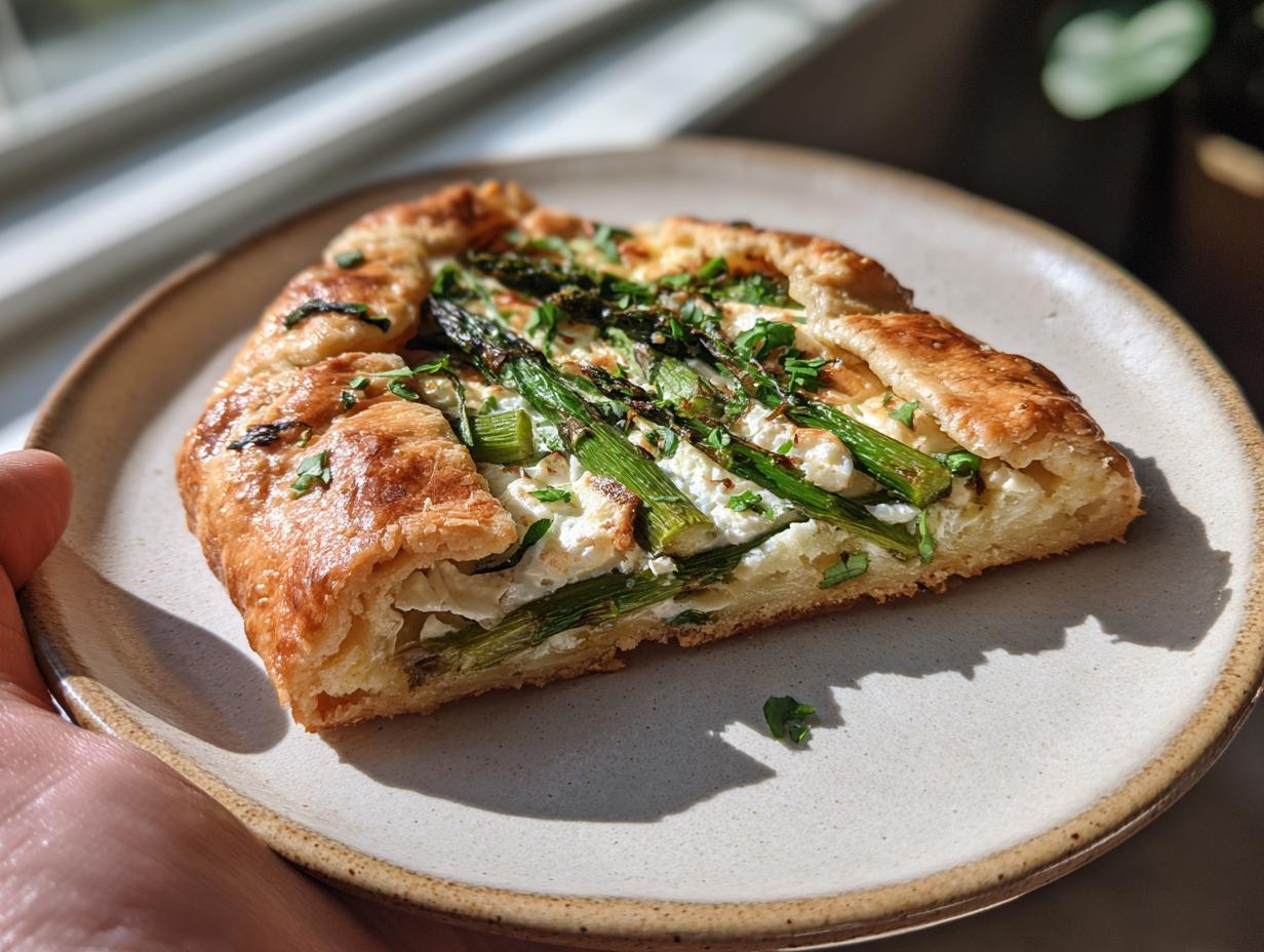 Asparagus and Goat Cheese Galette