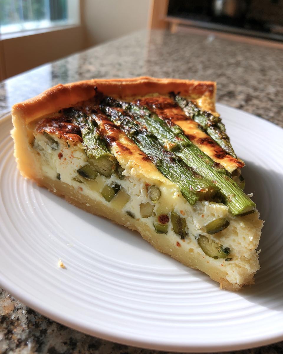 Asparagus and Ricotta Tart - detail 2