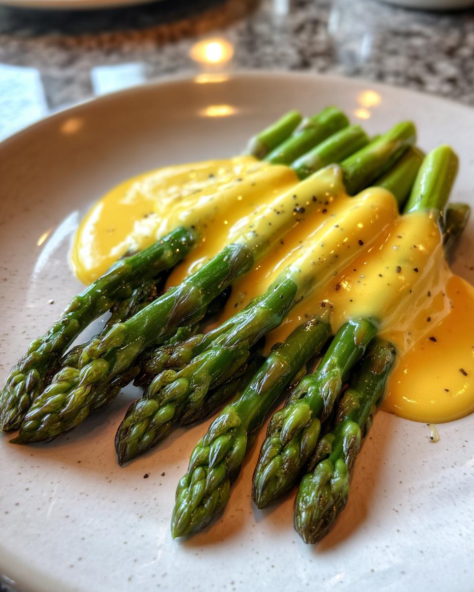 Asparagus with Hollandaise Sauce - detail 2