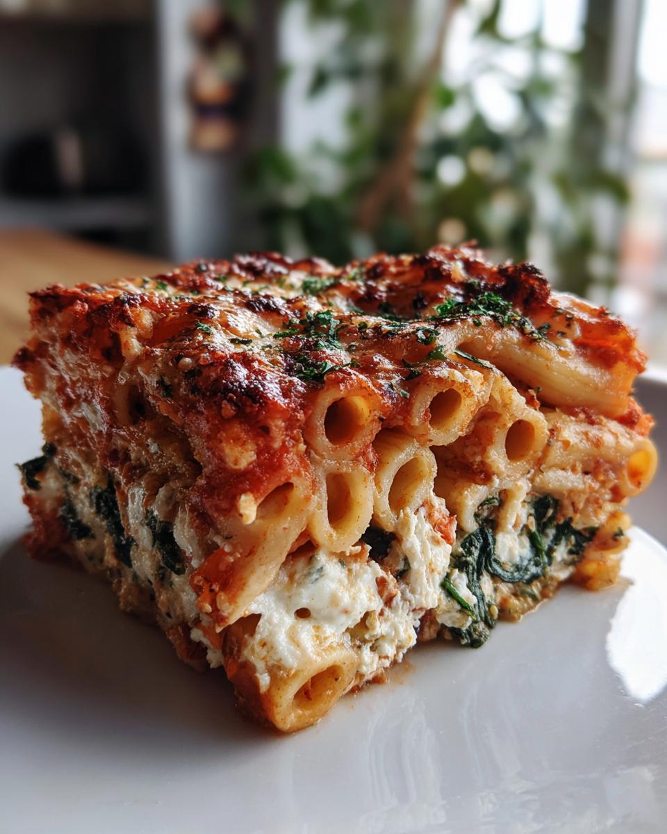 Baked Ziti with Spinach - detail 2