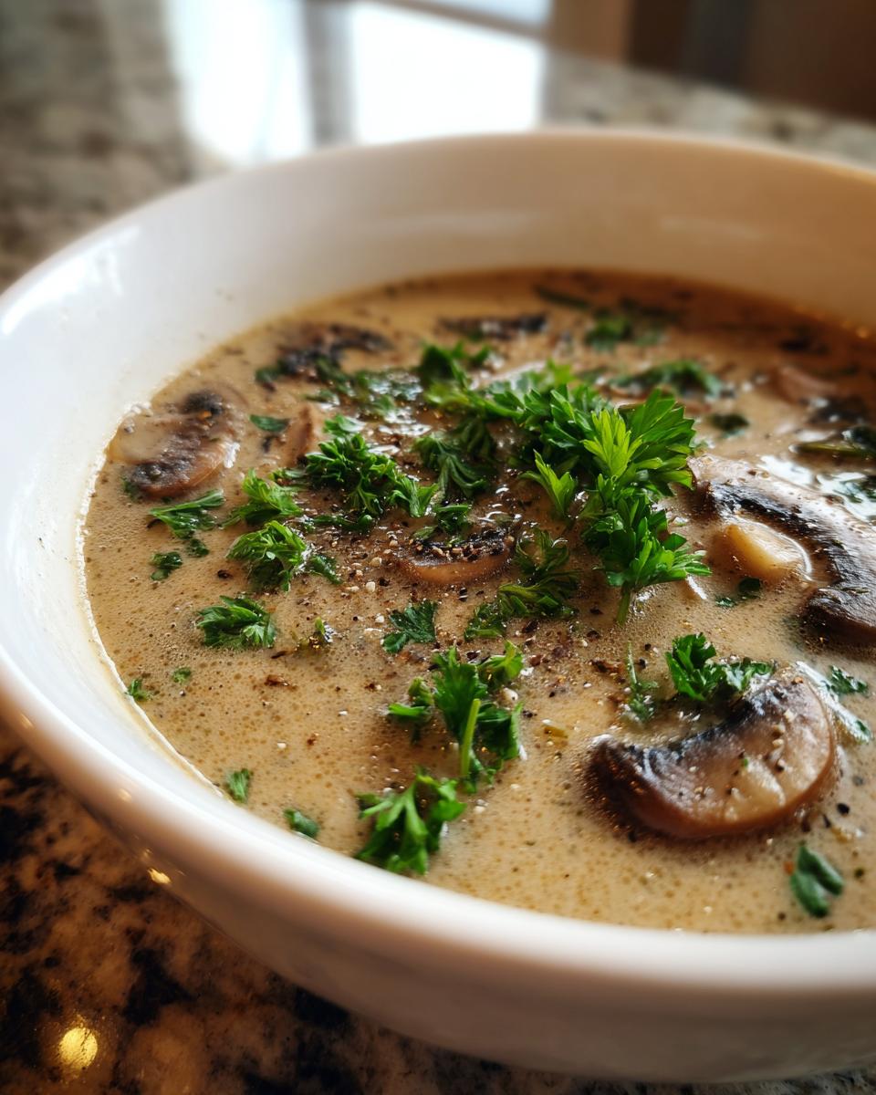 Creamy Mushroom Soup - detail 2