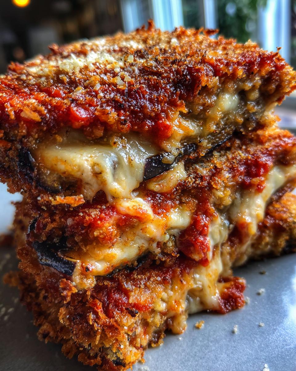 Crispy Baked Eggplant Parmesan - detail 2