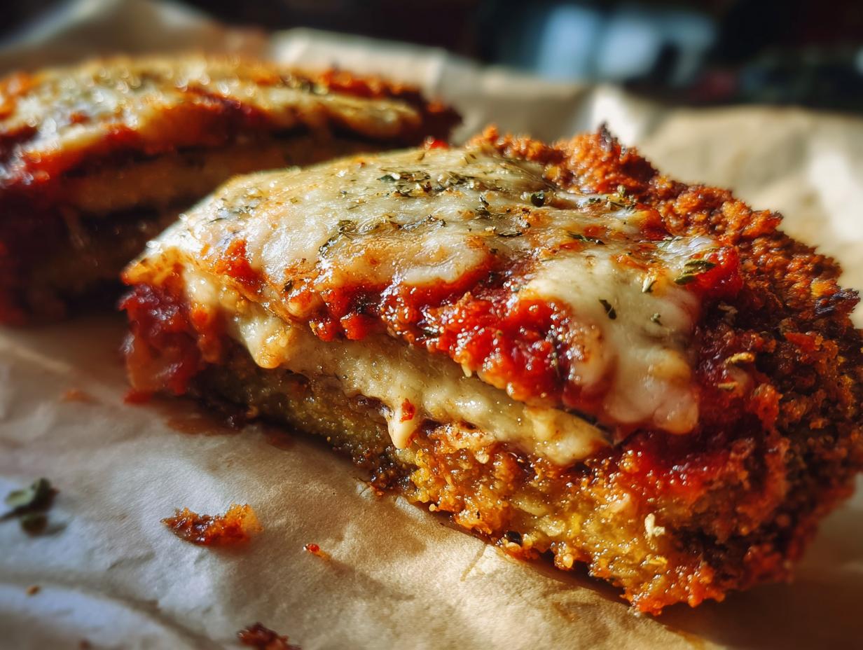 Crispy Baked Eggplant Parmesan