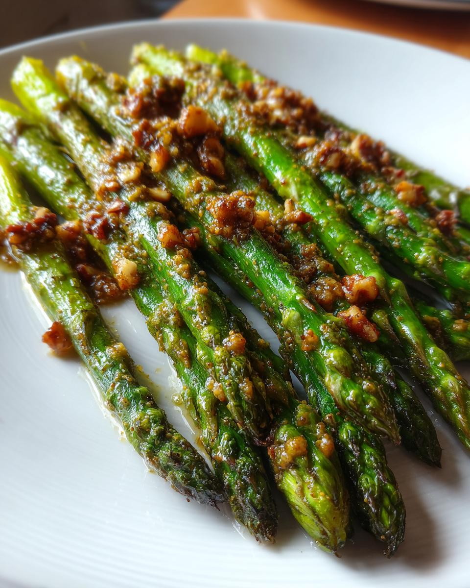 Roasted Asparagus with Pecan Pesto - detail 2