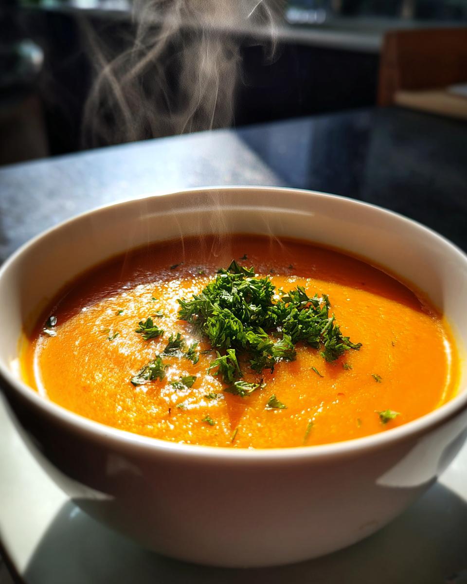 Roasted Carrot and Ginger Soup - detail 2
