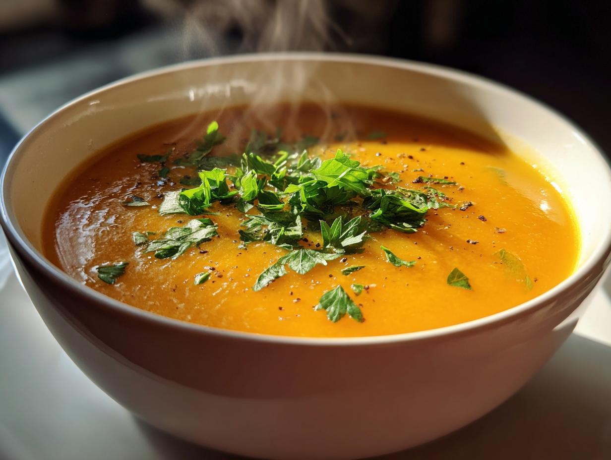 Roasted Carrot and Ginger Soup